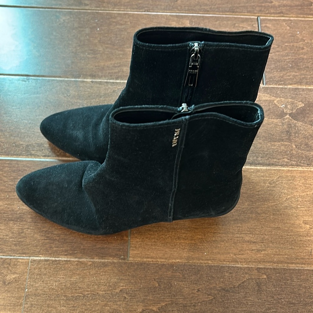 Prada suede boots